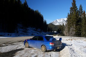 Subaru Impreza zimą